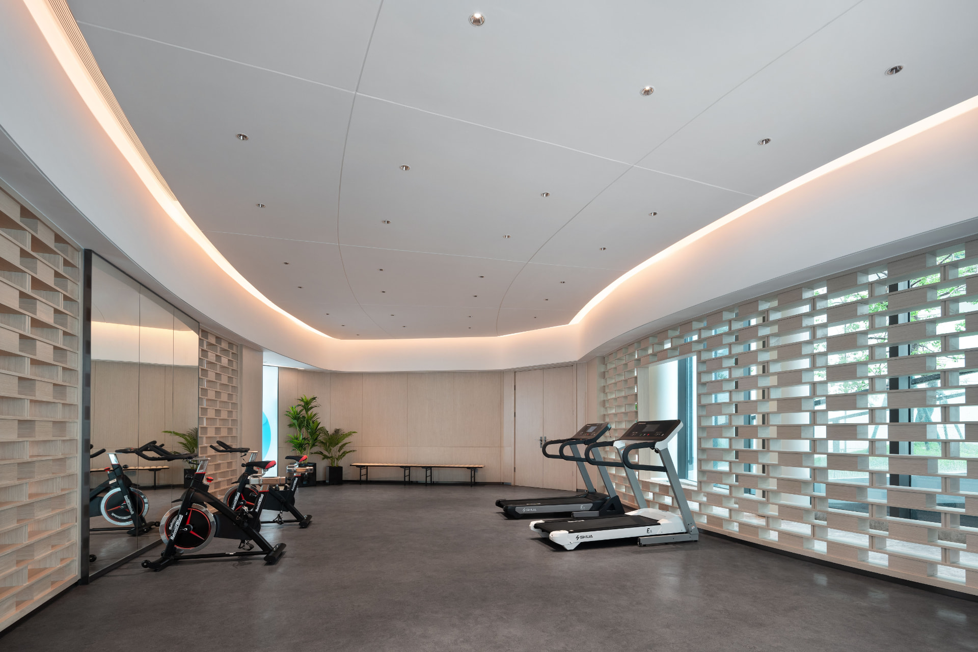 Fitness facility sports flooring
