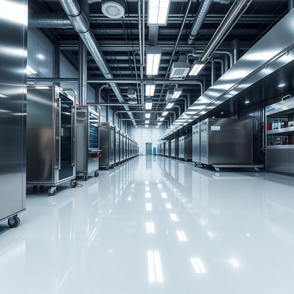 Self-leveling epoxy — pharma facility