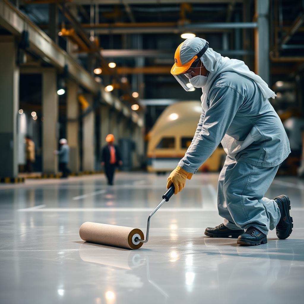 PU coating application on-site